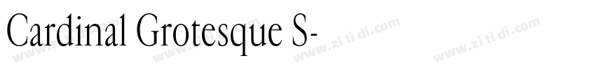 Cardinal Grotesque S字体转换